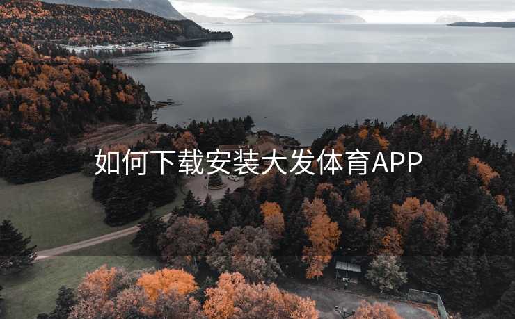 如何下载安装大发体育APP 如何下载安装大发体育APP